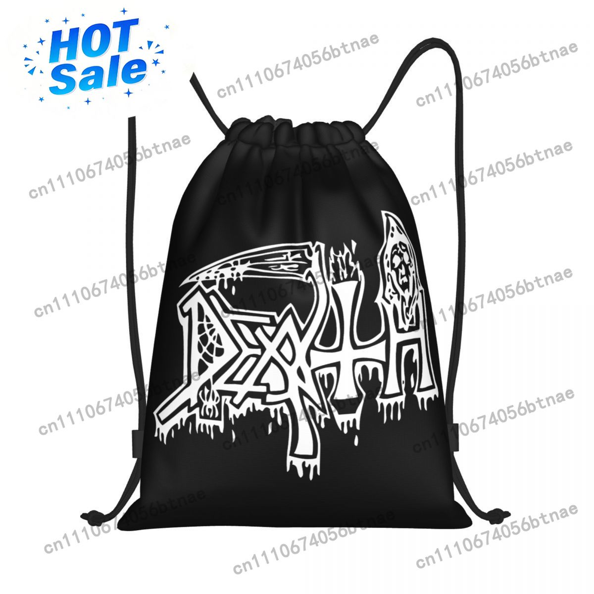 Drawstring Gym Bag - Tas Ransel Serut Motif Death Print