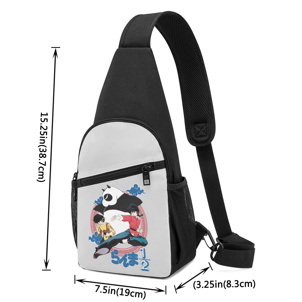 Ranma 1/2 Saotome Pig Girls Ta - Sling Backpack Shoulder ulasan dan harga