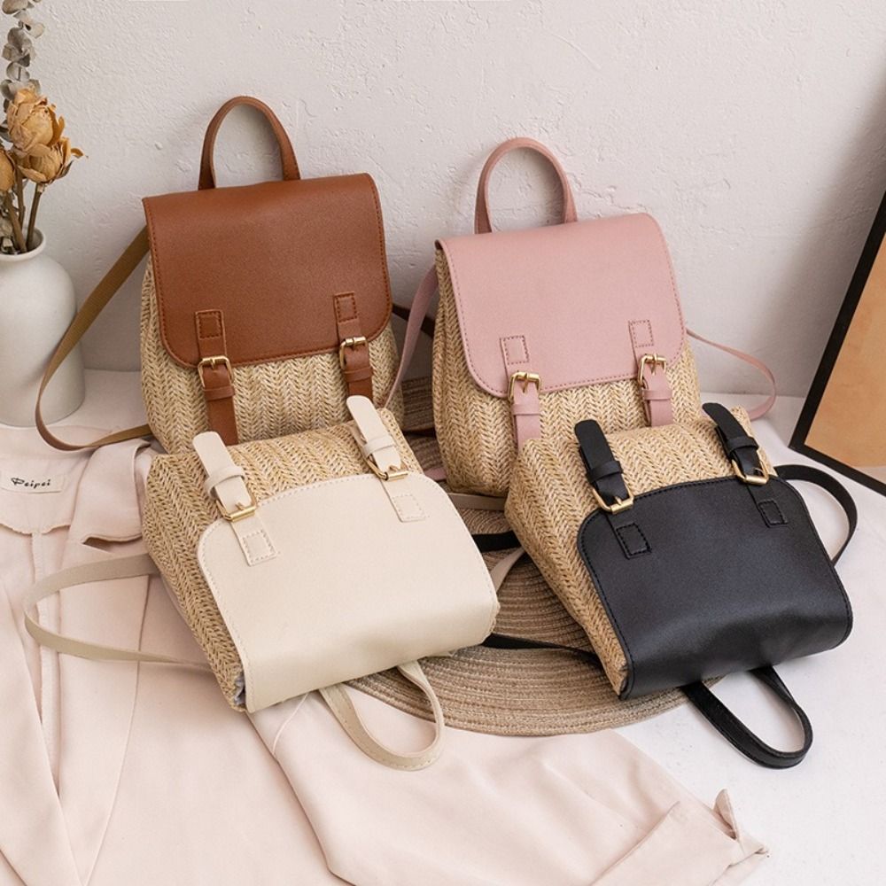 Tas Ransel Kulit PU Trendi Des - Leather Backpack Vintage ulasan dan harga