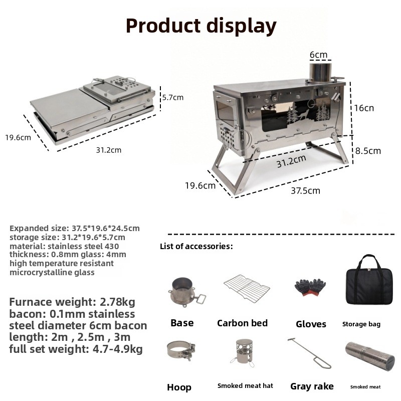 Kompor Kayu Lipat Portabel dar - Foldable Backpack Small ulasan dan harga