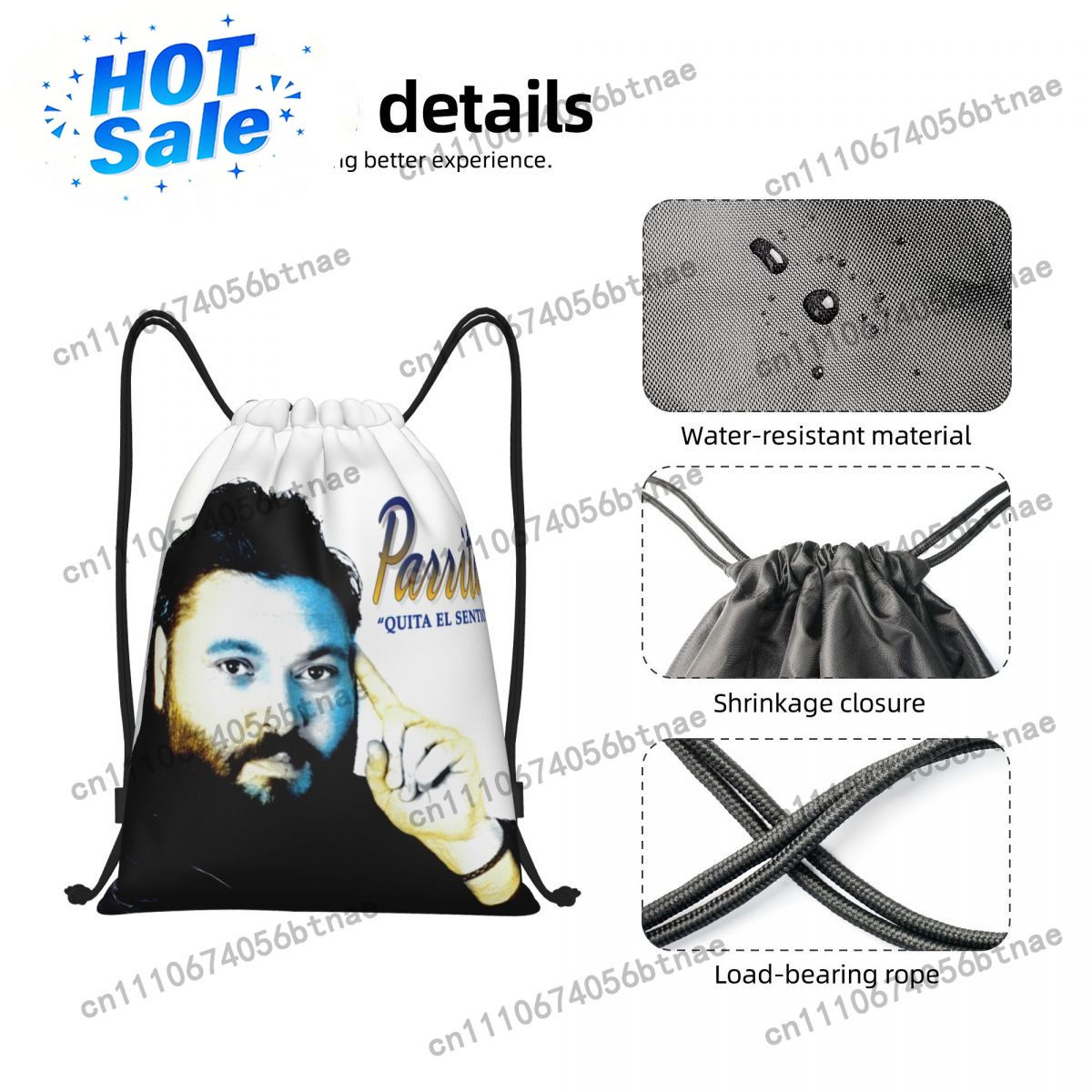 Tas Serut Vicente De Castro Pa - Drawstring Gym Bag ulasan dan harga