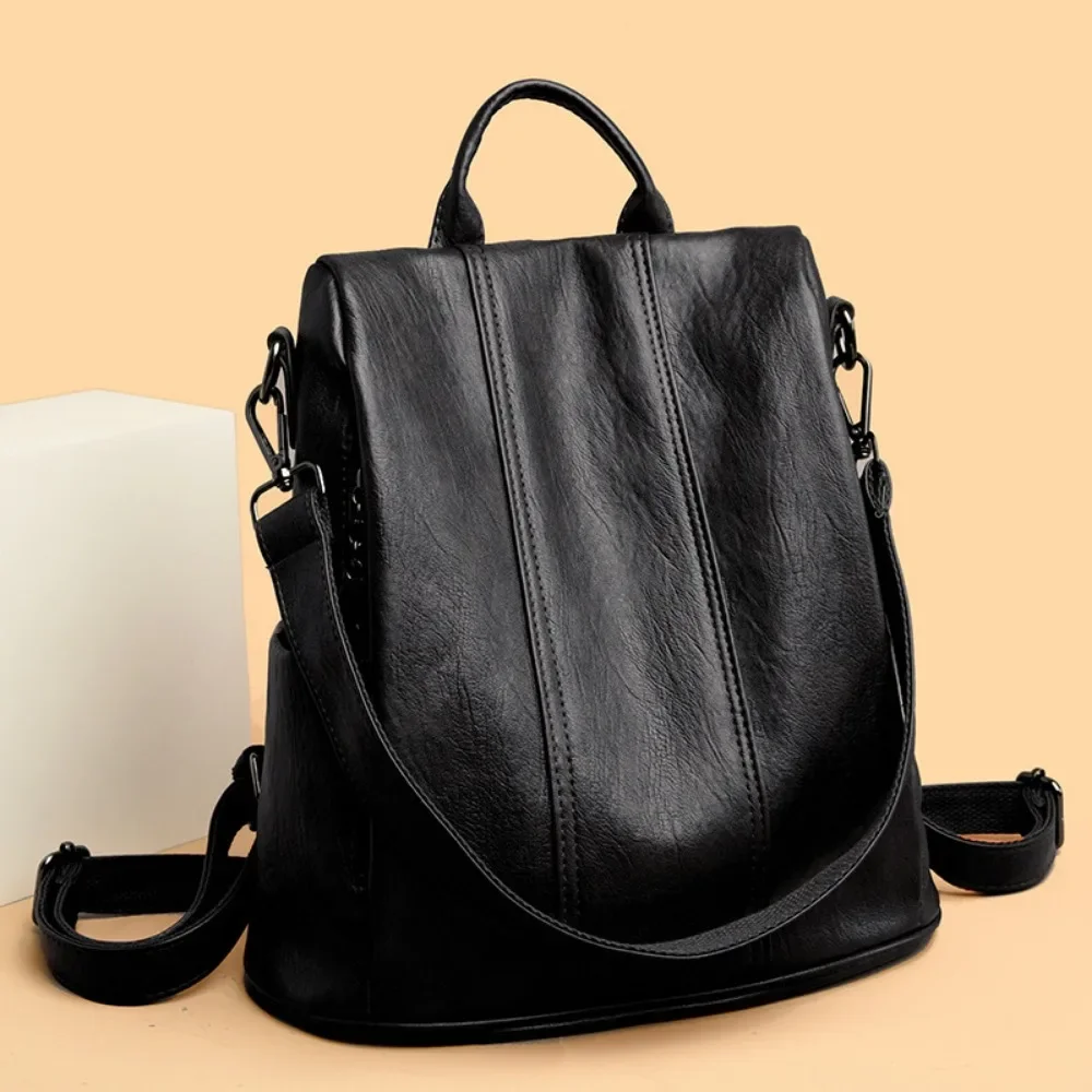 Tas Ransel Laptop Anti Maling  - Leather Backpack Vintage ulasan dan harga