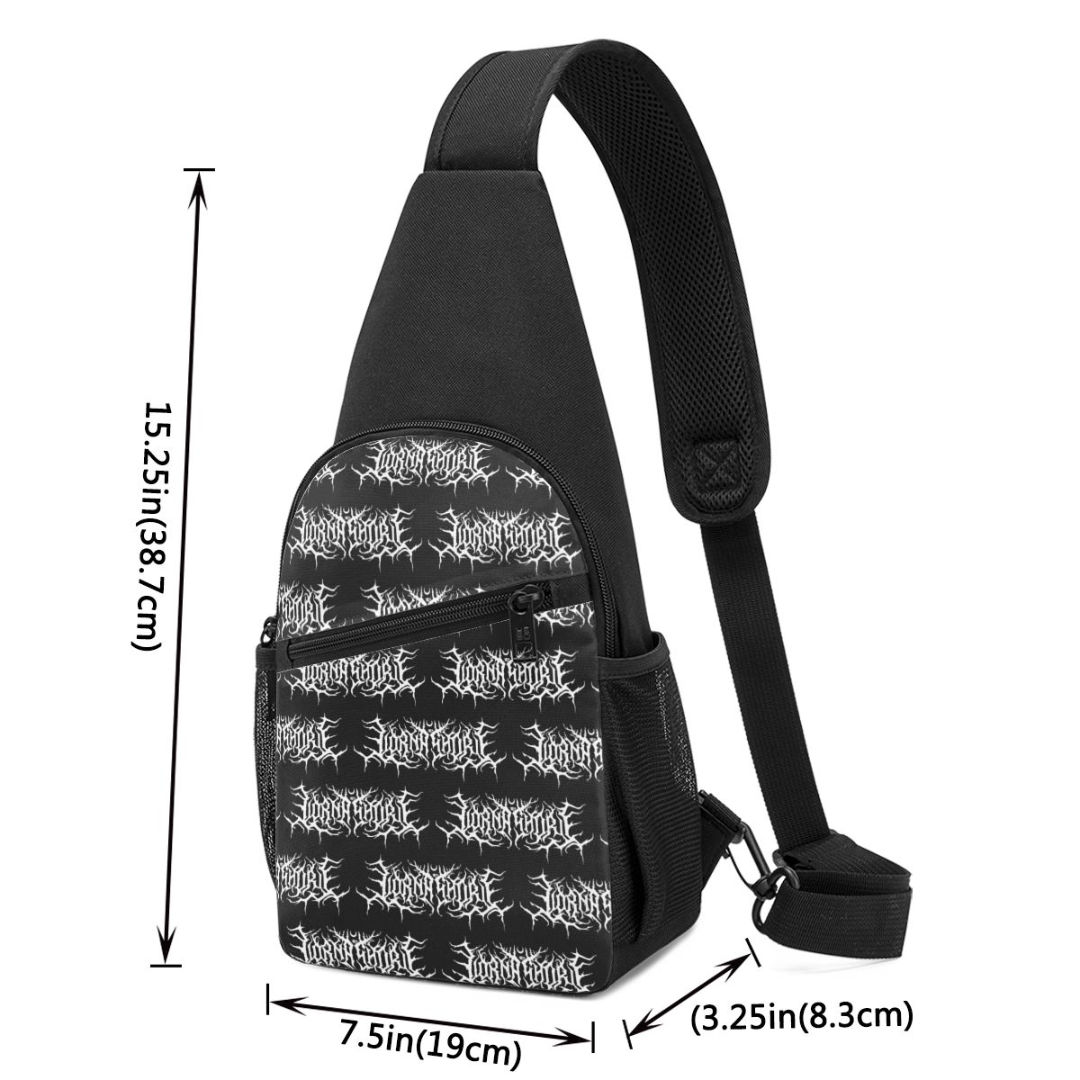 Lorna Shore Merch Tas Dada Log - Sling Backpack Shoulder ulasan dan harga